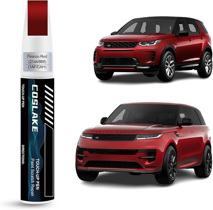 Car Touch Up Paint(Firenze Red(2144/868/1AF/CAH)) for Landrover, Car Paint Scratch Repair Kit, Quick & Easy Solution to Repair, 2 in 1 Scratch Remover Pen with 2PCS Disposable Micro Applicators