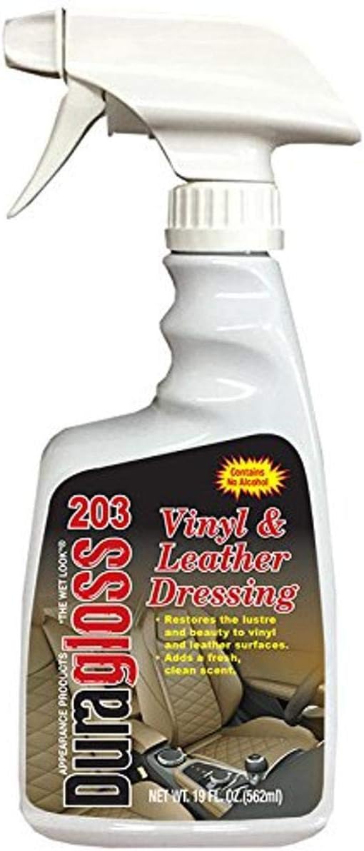 Duragloss 203 Vinyl and Leather Dressing, 19 fl. oz, 1 Pack, White