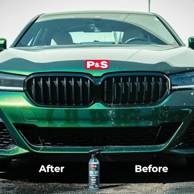 P&S Professional Detail Products Bug Off Insect Remover – Industrial-Strength Bug Splatter Cleaner, Safe for Paint, Trim & Grills, Pre-Wash Treatment, Easy Spray & Rinse Formula - 1 Gallon