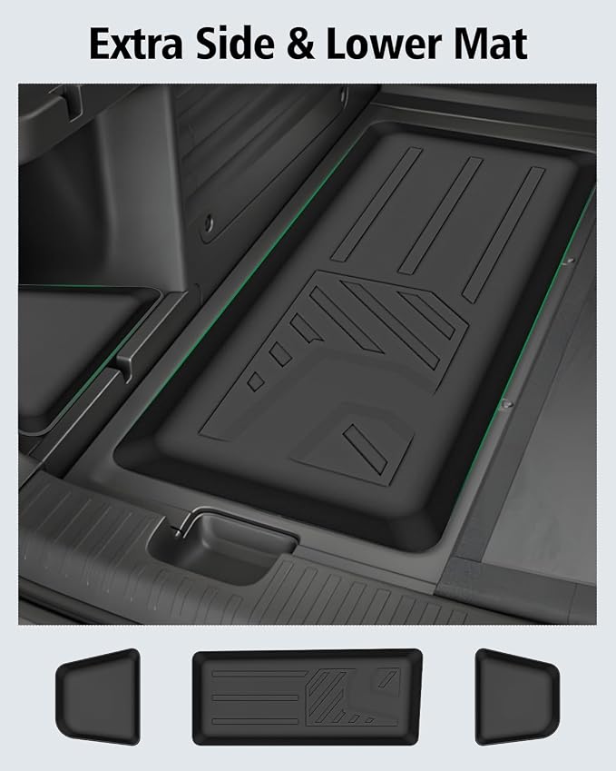 Floor Mats Custom for Honda Passport 2026 Trunk Mat with Backrest Mat All Weather TPE Rubber Cargo Liner Full Set Floor Liners for Passport Accessories (Trunk Mat+Backrest Mats+Floor Mats)