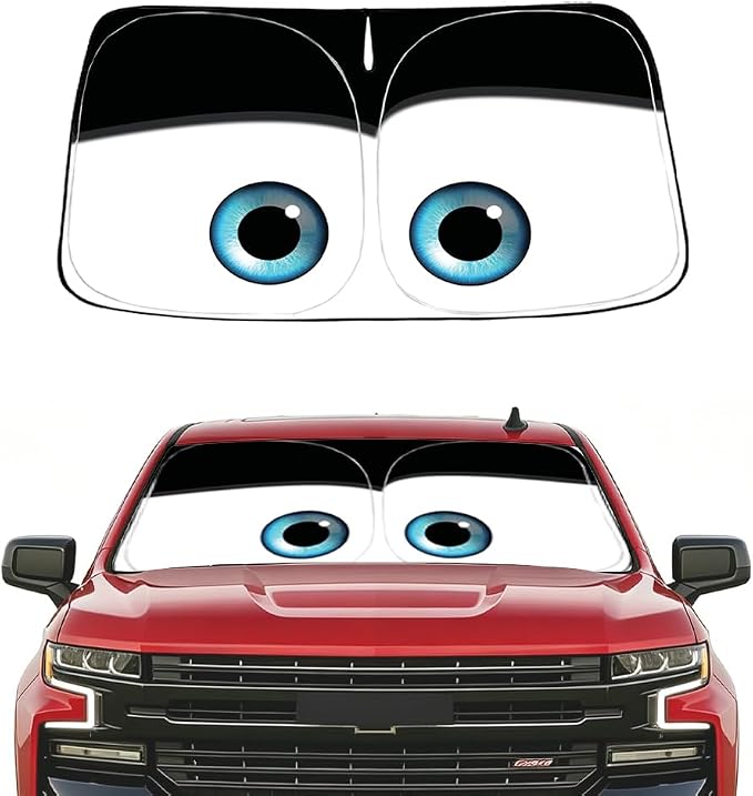 Gven Windshield Sun Shade for Chevrolet Silverado 1500 2019-2024 2025 2026 Car Accessories Sun Visor for Front Windshield & Window Sun Shade Cover, UV Heat Blocker & Protector (Silverado)