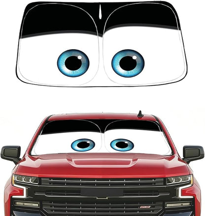 Gven Windshield Sun Shade for Chevrolet Silverado 1500 2019-2024 2025 2026 Car Accessories Sun Visor for Front Windshield & Window Sun Shade Cover, UV Heat Blocker & Protector (Silverado)