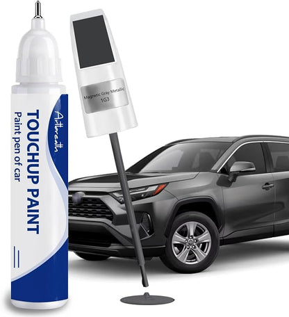 Magnetic Gray Metallic(1G3) Touch Up Paint for Toyota-Exact Match–Chips and Nicks Car Paint Scratch Repair Kit Automotive Paint Pen for Avalon/RAV4/Camry/Corolla/Highlander/Prius/Sequoia/Sienna/Tacoma