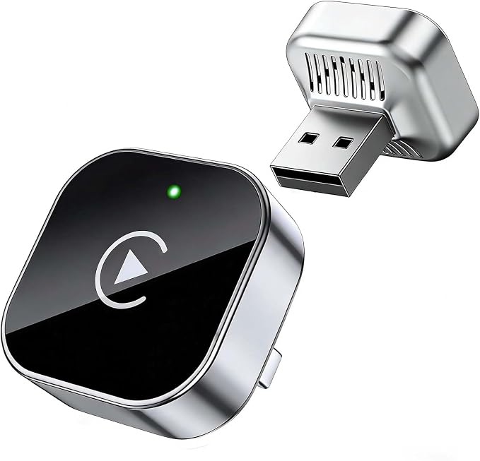 Wireless Carplay Adapter with Ultra-Mini USB Design for Apple CarPlay & Android Auto, 2026 Upgraded CarPlay Dongle Convert Wired to Wireless, Plug and Play, Fast Stable Connection & No Latency