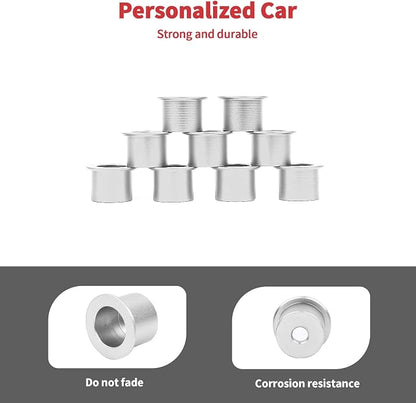 Linskip Freedom Panel Latch Trim Kit Compatible with 2021-2024 2025 Ford Bronco Accessories Silver, Hardtop Roof Handle Bult-in Aluminum Cover Set for Bronco Interior Accessories 4Door