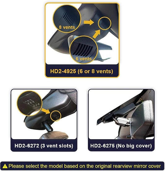 Fitcamx Front 4K+Rear 1080P Dash Cam Adapts for Chevy Silverado (HD2-4925, has 8 Vents) 2022-2025 & EV, OEM Look, Dual HD Video, Built-in WiFi & APP, Loop Recording, G-Sensor, Easy to Set, 128GB Card