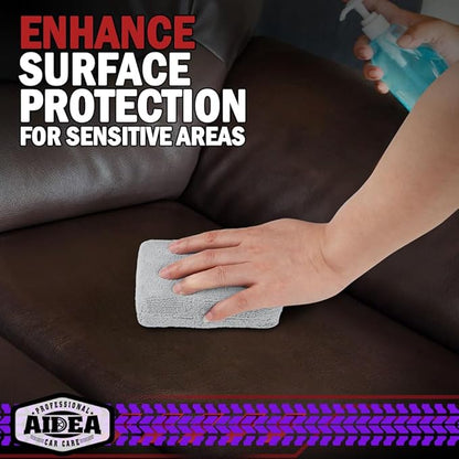 AIDEA Microfiber Applicator Pad-8Pack, Car Wash Sponge, Premium Microfiber Sponge and Cleaning Pads, Perfect for Effortless Wax, Sealant, and Conditioner Application-Grey