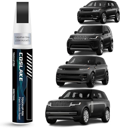 Car Touch Up Paint(Carpathian Grey(2204/1AU/LKT)) for Landrover, Car Paint Scratch Repair Kit, Quick & Easy Solution to Repair, 2 in 1 Scratch Remover Pen with 2PCS Disposable Micro Applicators