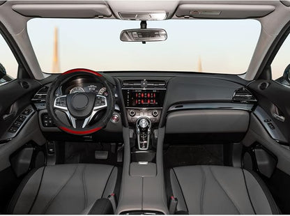 GIANT PANDA Steering Wheel Cover for Acura RDX and MDX, Car Steering Wheel Cover for Acura TLX and TL - Red