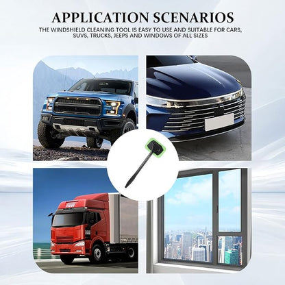 Car Windshield Cleaning Tool, Soft Car Interior Detailing Kit Tools, Automotive Window Dust Removal Tools and Supplies, General Washing Brush are Suitable for Cars, SUVs and Trucks