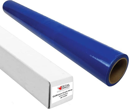 Collision Wrap, 36 inch x 200 feet, Blue Crash Film for Cars (36 x 200)