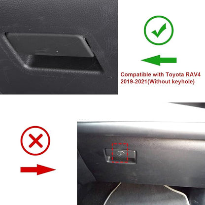x xotic tech Set Carbon Fiber Style Interior Dashboard Instrument Air Vent Multifunction AC Switch Button Glove Box Handle Accessories Cover Trim Combo Kit, Compatible with Toyota Rav4 2019-2021