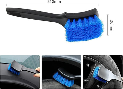 ICSTM Cleaning Brush, Carpet Brush Scrub Brush for Floor Mats Cleaning Brush for Car Interior and tire （Blue, 21 cm x 5cm x 2.6 cm/8.27"*2"*1"）