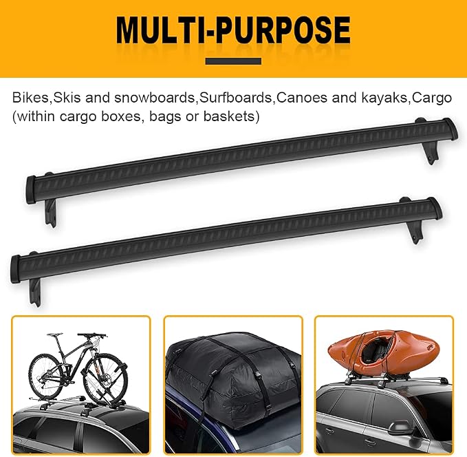OCPTY Roof Rack Cross Bars for Chevrolet Traverse High Country 2018-2021 Luggage Racks Rooftop Cargo Carrier Bag Luggage Kayak Canoe Bike Snowboard Skiboard