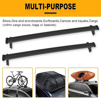 OCPTY Roof Rack Cross Bars for Chevrolet Traverse High Country 2018-2021 Luggage Racks Rooftop Cargo Carrier Bag Luggage Kayak Canoe Bike Snowboard Skiboard