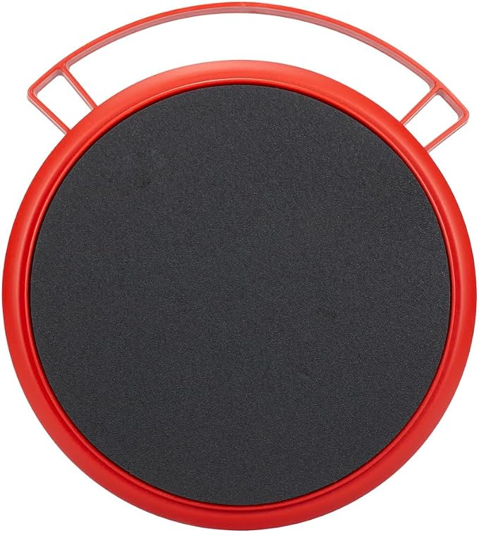 Maxshine 12" Universal Foam Bucket Lid Seat | Red with Black Foam Padded Snap-On Cover for 12" Buckets | Converts to Seat, Kneeling Pad & Organizer | Car Detailing Accessory