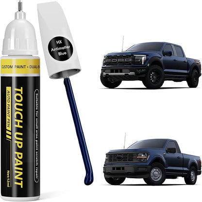 (Antimatter Blue (HX) Car Touch Up Paint for ford, Car Paint Scratch Repair Kit, 2 in 1 Premium Scratch Remover Pen with Exact Color-Matched