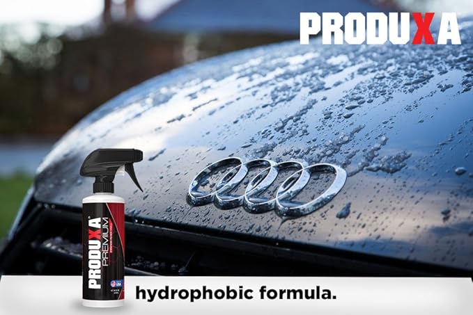 Premium Hydrophobic Waterless Car Detailer Spray-Ceramic Spray Wax, Paint Sealant, UV Protection | All-in-One Car Detailing Kit for Cars, Trucks, Motorcycles & RVs + 5 Microfiber Towels