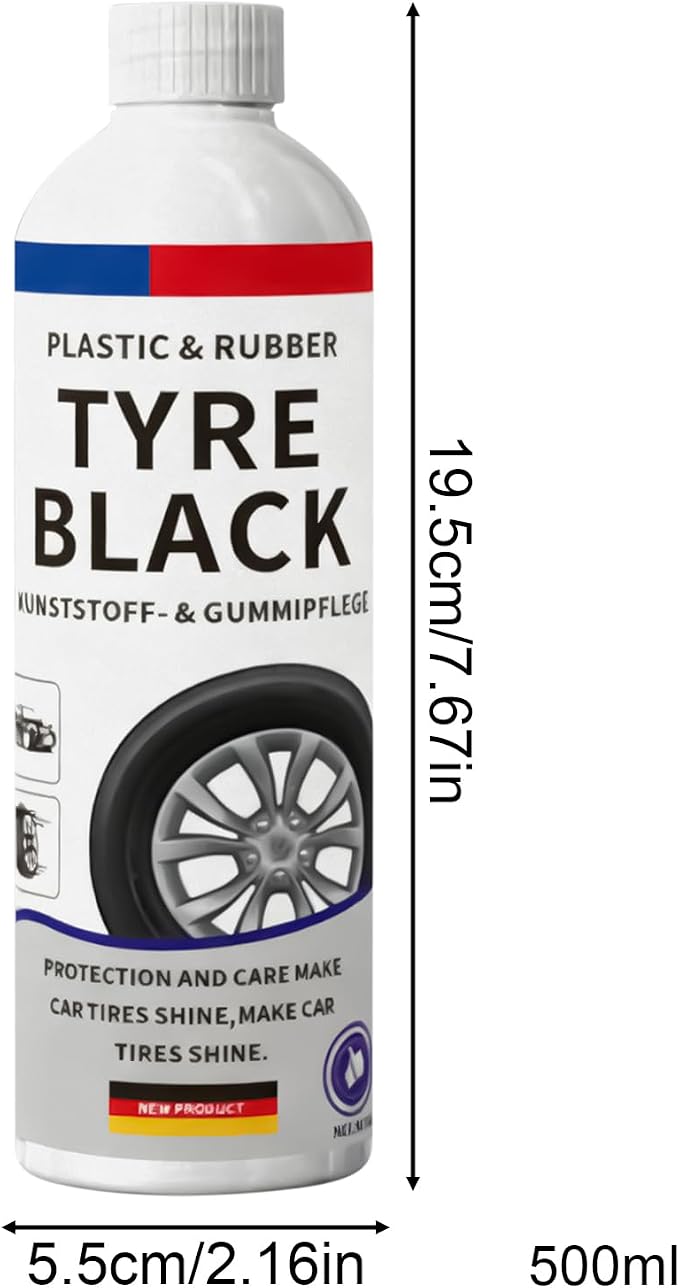 Wheel Cleaner - Tire Shine Spray, Protective Gloss Coating for Tyres, Quick Dry Formula, Premium Maintenance Product, Auto Care for Fleet Managers Vehicle Presentation Seasonal Use