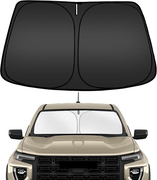 ARISMOTOR Windshield Sun Shade for GMC Canyon 2023-2025 2026, Custom Fit Foldable Front Window Sunshade Sun Visor Protector, Block UV Rays Keep Your Car Cooler