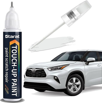 Wind Chill Pearl(089) Touch Up Paint Pen for Toyota 2-in-1 Quick & Easy Car Scratch Repair Kit Exact OEM Match for Avalon/RAV4/Camry/Corolla/Highlander/Prius/Sequoia/Sienna/Tacoma