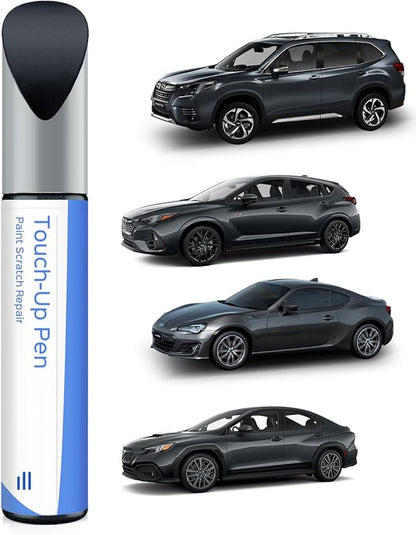 61K Dark Gray Metallic Touch Up Paint Compatible with Subaru Exact Match Chips and Nicks Touch Up