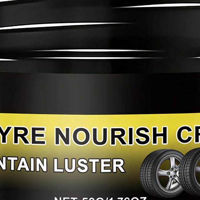 Quick Shine Tire Paste, 50g Long-Lasting Wax, Vehicle Wheel Polishing Paste with Durable Formula, Tire with Fast Application, Detailing Wax Protective Coating, Car Care Product for Exterior