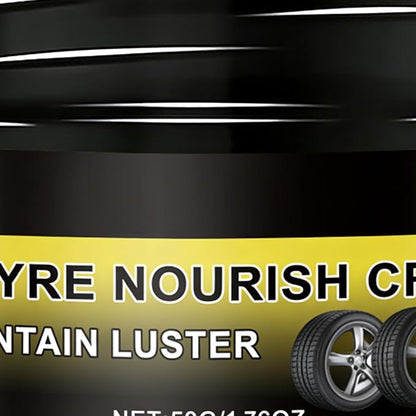 Quick Shine Tire Paste, 50g Long-Lasting Wax, Vehicle Wheel Polishing Paste with Durable Formula, Tire with Fast Application, Detailing Wax Protective Coating, Car Care Product for Exterior