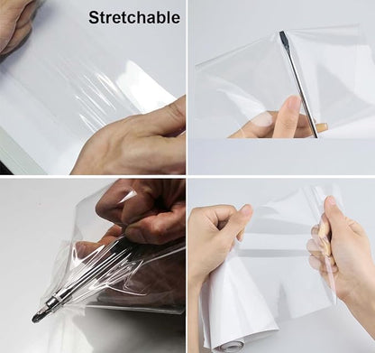 Self-Healing TPU Clear Paint Protection PPF Film, Bulk Wrap for Car, Motorcycle & Bicycle Frame Surface Protection (Transparent, 5" x 40")