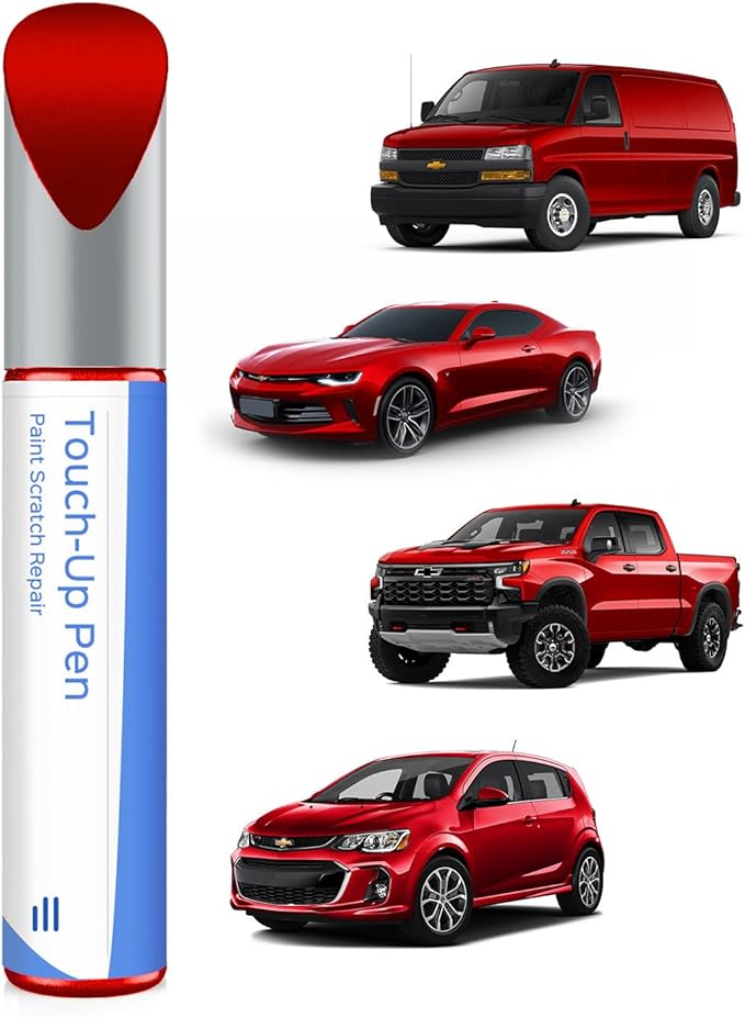 G7C/WA130X Red Hot Touch Up Paint Compatible with Chevrolet Exact Match Chips and Nicks Touch Up