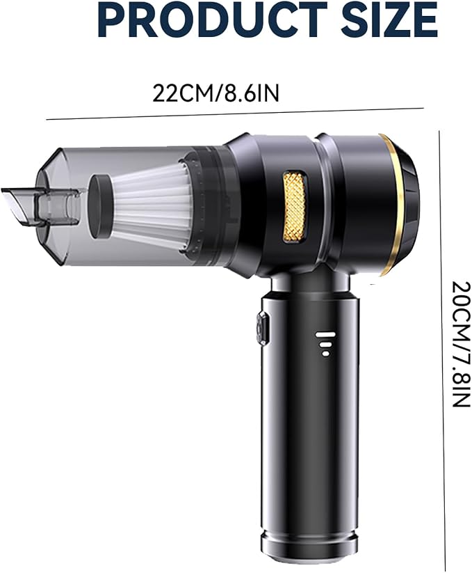 Handheld Car Vacuum Cordless, 22000Pa High Power Car Vacuum Cleaner and Air Duster, 2026 Upgrade 4-in-1 Car Vacuum Portable Cordless with 10 Multi-Nozzles for Small Jobs, Car, Home, Desk, Keyboards