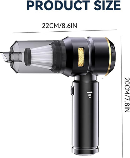 Handheld Car Vacuum Cordless, 22000Pa High Power Car Vacuum Cleaner and Air Duster, 2026 Upgrade 4-in-1 Car Vacuum Portable Cordless with 10 Multi-Nozzles for Small Jobs, Car, Home, Desk, Keyboards