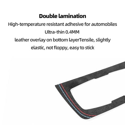 Betterhumz Car Headlight Switch Button Frame Sticker for BMW F30 F32 F34 2013-2019 328i 320i 318li 435i 420i 430i 425i M235i for Alcantara Car Interior Decor Kits Accessories