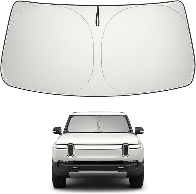 Proadsy 2026 Upgrade Windshield Sun Shade Custom Fit 2015-2025 2026 Mercedes-Benz S-Class Foldable Front Sunshade Protector Sun Visor Blocks UV Rays Keep Car Cooler