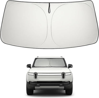 Proadsy 2026 Upgrade Windshield Sun Shade Custom Fit 2015-2025 2026 Mercedes-Benz S-Class Foldable Front Sunshade Protector Sun Visor Blocks UV Rays Keep Car Cooler