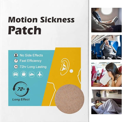 KUNHAOH Motion Sickness Patches for Adults and Kids | Non-Drowsy, Lasts 72 Hours, Travel Essentials