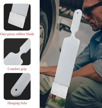 Yourkar Car Paddle Squeegee, Flat Long Handle Window Tint Film Installation Tools, Paddle Scraper for Car Front and Rear Windows Glass Cleaning, Universal Car Accessories