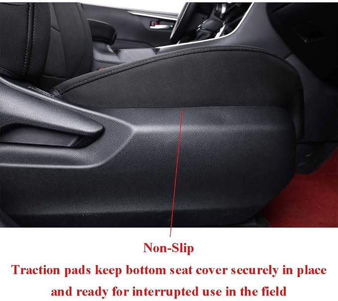 EKR Rav4 Seat Covers Custom Fit for Toyota Rav4 (Only Hybrid) 2019-2025 LE,XLE,XLE Premium,Limited,Woodland Edition,Car Seat Cover Full Set for SUV,Neoprene(Black)