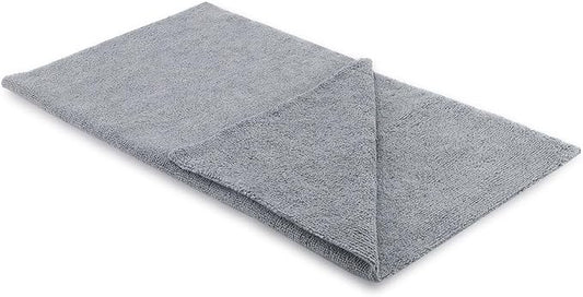 SPTA Microfiber Cleaning Cloth, Car Wash Towels, Terry Streak Free Reusable and Washable Premium Microfiber Towels for Cars, Pack of 12, 16"x16", Grey-MT041