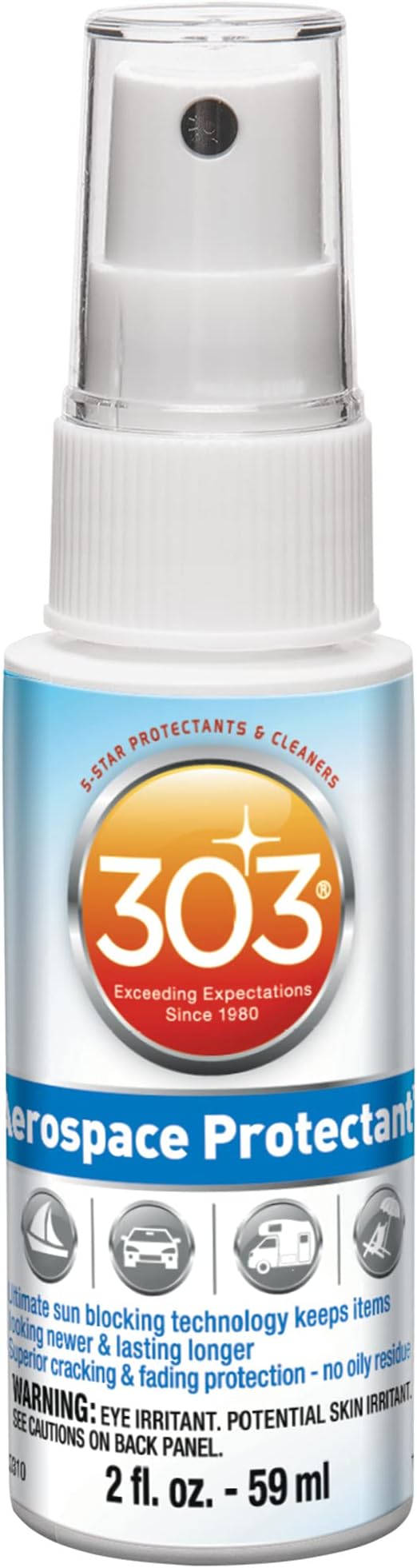303 Products Aerospace Protectant – UV Protection – Repels Dust, Dirt, & Staining – Smooth Matte Finish – Restores Like-New Appearance – 2 Fl. Oz. (30302)