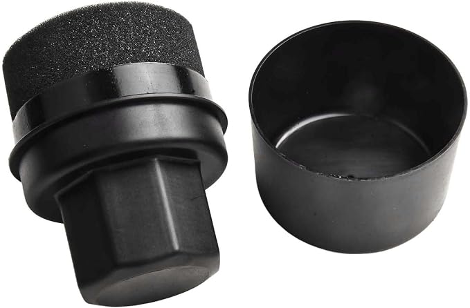 Wheel Tire Sponge Brush for Car Polishing and Waxing with Protective Lid, Featuring Curved and Flat Shape Applicators (Black trim)
