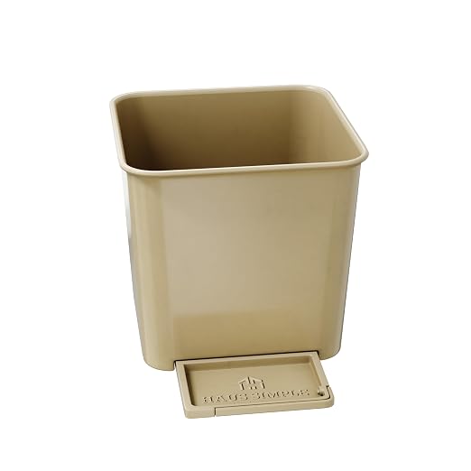 Car Trash Can with Stability Wings – Leakproof Portable Garbage Bin for Fabric & Rubber Mats – Compact Durable Plastic Auto Organizer for Cars, SUVs, Trucks (Mocha, Small)