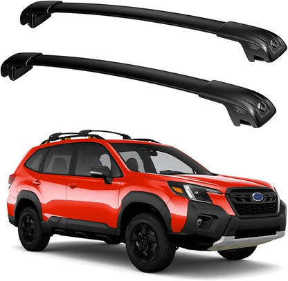 Roof Rack Cross Bars Compatible with Subaru Forester 2014-2026 (Not for Wilderness), 300lbs Aluminum Lockable Heavt Duty Roof Rails Crossbar with Lock for Rooftop Cargo Bars Luggage Rack Bike