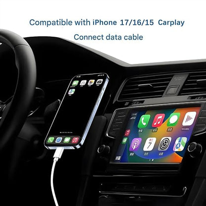 iPhone 17/17E/16E Car Carplay Cable for iPhone 17Air, 15/16/17 Pro Max 15 16 Plus Car Accessories Cable,USB A to USB C for iPad 10th Gen iPad Pro,Air 5th 4th Mini 6th Charger Cord Replacement (3.3 FT)
