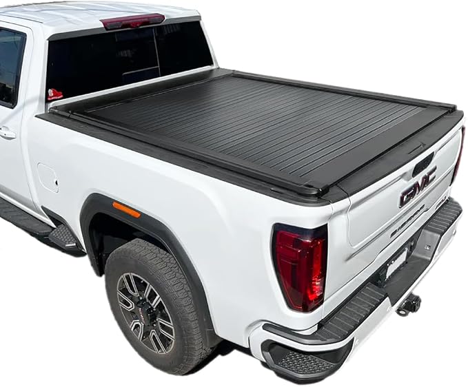 Syneticusa Automatic Retractable Silverado Bed Cover 6.8ft for 2020-2026 | Chevy Silverado tonneau Cover 2500/3500 HD | Automatic Locking Aluminum Truck Bed | Waterproof Tailgate Sealed Heavy Duty
