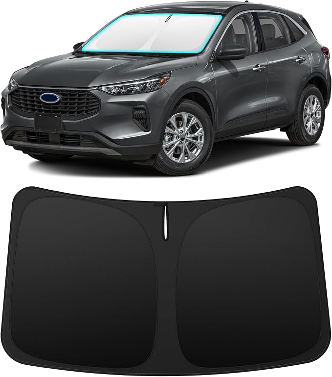 INSAUTO Custom Fit Windshield Sun Shade Accessories for Ford Escape 2020-2026, Foldable Front Window Sunshade, UV & Heat Reflector, Keeps Interior Cool, Includes Storage Bag