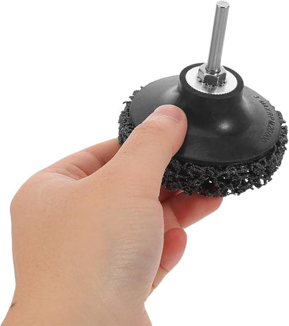 Sturdy Vehicle Tire Grinding Tool with Metal and Nylon Buffing Wheel for Automotive Maintenance and Refurbishment Projects, Wear-Resistant Abrasive Tire Buffer for Efficient Rust