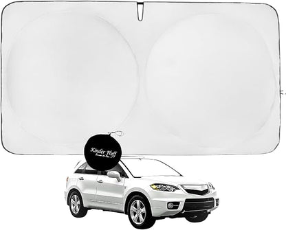 Windshield Sun Shade | Compatible for Acura RDX (2007-2012) | Certified 99.87% UVB & 99.02% UVA Car Sun Shade. Award Winning Sunshade - Patented Technology | Car Shades by Kinder Fluff
