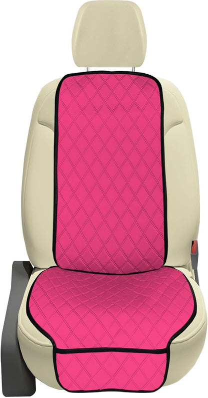 FH Group Car Seat Cushion – Neosupreme Single Front Seat Cover with Front Pockets, Airbag Compatible, Universal Fit Car Seat Cushion for Driver or Passenger Seat, SUV, Truck, Sedan & Van – Pink