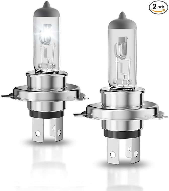9003/H4 Halogen Headlight Bulb,3800K, 4000 Lumens,12V 55W Standard Halogen Light Bulb,Head Light Bulbs for Car,High Brightness Headlight Bulb,Headlight Bulbs High and Low Beam,Pack of 2